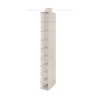 Étagère souple pour chaussures Compactor Nancy beige 9 compartiments H. 100,5 cm