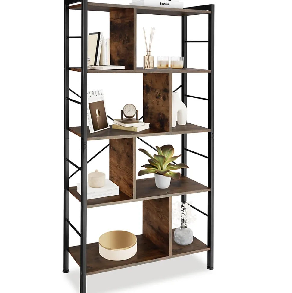 Étagère style industriel avec des pieds en plastique réglables en hauteur