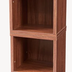 Étagère Tynset 187 x 20 x 17 cm effet noyer en.casa