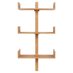 Étagère Villa en Bambou Naturel - Étagère Murale Élégante 50x102 cm