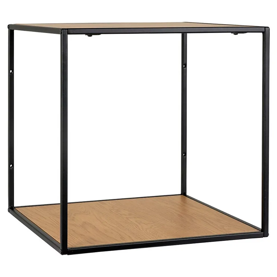 Étagère Vita, Marron, Métal, 36x36x36 cm, Seven Design
