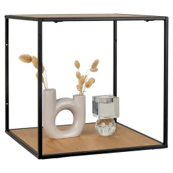Étagère Vita, Marron, Métal, 36x36x36 cm, Seven Design