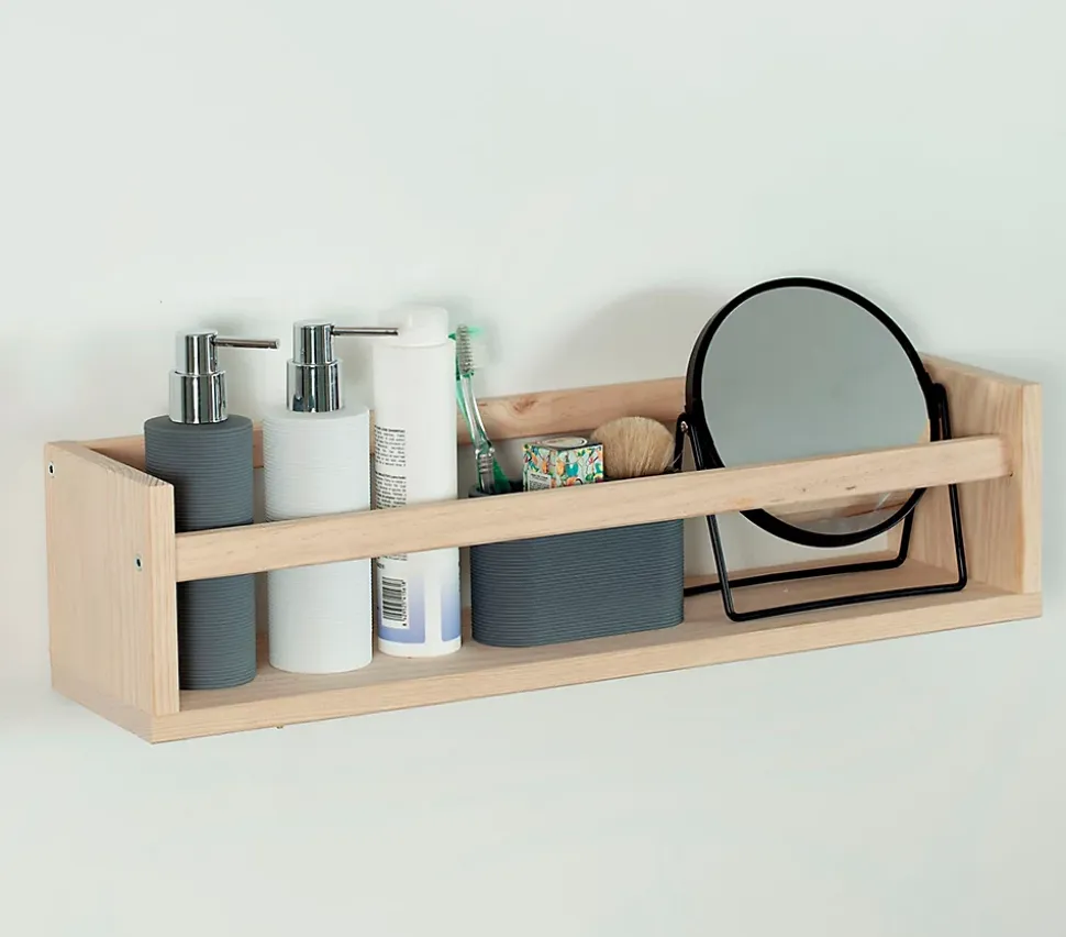 Étagères à épices en bois de pin 60cm