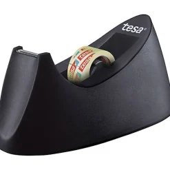 tesa Dérouleur de table tesafilm Curve noir avec rouleau 33 m x 19 mm