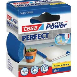 tesa Extra Power Ruban adhésif toile9 bleu 38 mm x 2,75 m - 56343-00036-03