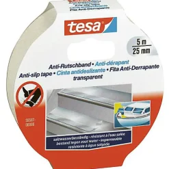 TESA Ruban adhésif antidérapant - 5m x 25mm - Transparent