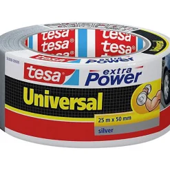 tesa Ruban adhésif toile9 Extra Power 50 mm x 25 m argent - 56388-00000-16