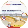 tesa SLIM 55714-00000-00 Ruban de montage Powerbond blanc 5 m x 9 mm, 2 rouleaux