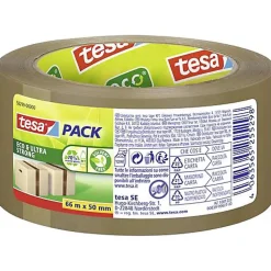 tesa tesapack eco & ultra STRONG 58299-00000-00 ruban adhésif d'emballage marron 50 mm x 66 m