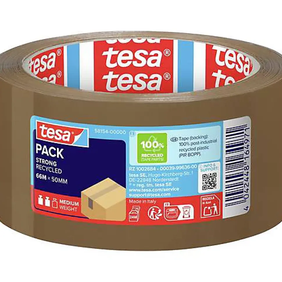 tesa Tesapack Eco&Strong 58154-00000-00 ruban d'emballage marron 66 m x 50 mm