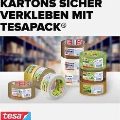 tesa Tesapack Eco&Strong 58155 ruban adhésif d'emballage marron 50 mm x 66 m