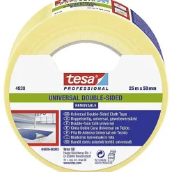 tesa UNIVERSAL REMOVABLE 04939-00003-11 ruban double-face 50 mm x 25 m, amovible