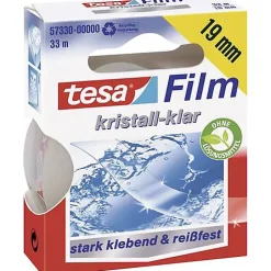 tesafilm transparent tesa 57330-00000-03, rouleau 33 m x 19 mm, film polypropylène