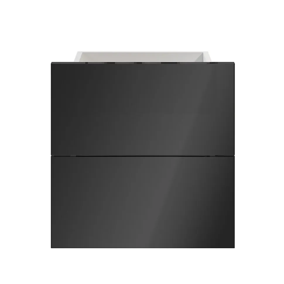 Tiroir anthracite brillant GoodHome Atomia H. 18,5 x L. 37,2 x P. 30 cm vendu par 2