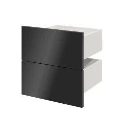 Tiroir anthracite brillant GoodHome Atomia H. 18,5 x L. 37,2 x P. 30 cm vendu par 2