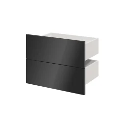 Tiroir anthracite brillant GoodHome Atomia H. 18,5 x L. 49,7 x P. 30 cm vendu par 2