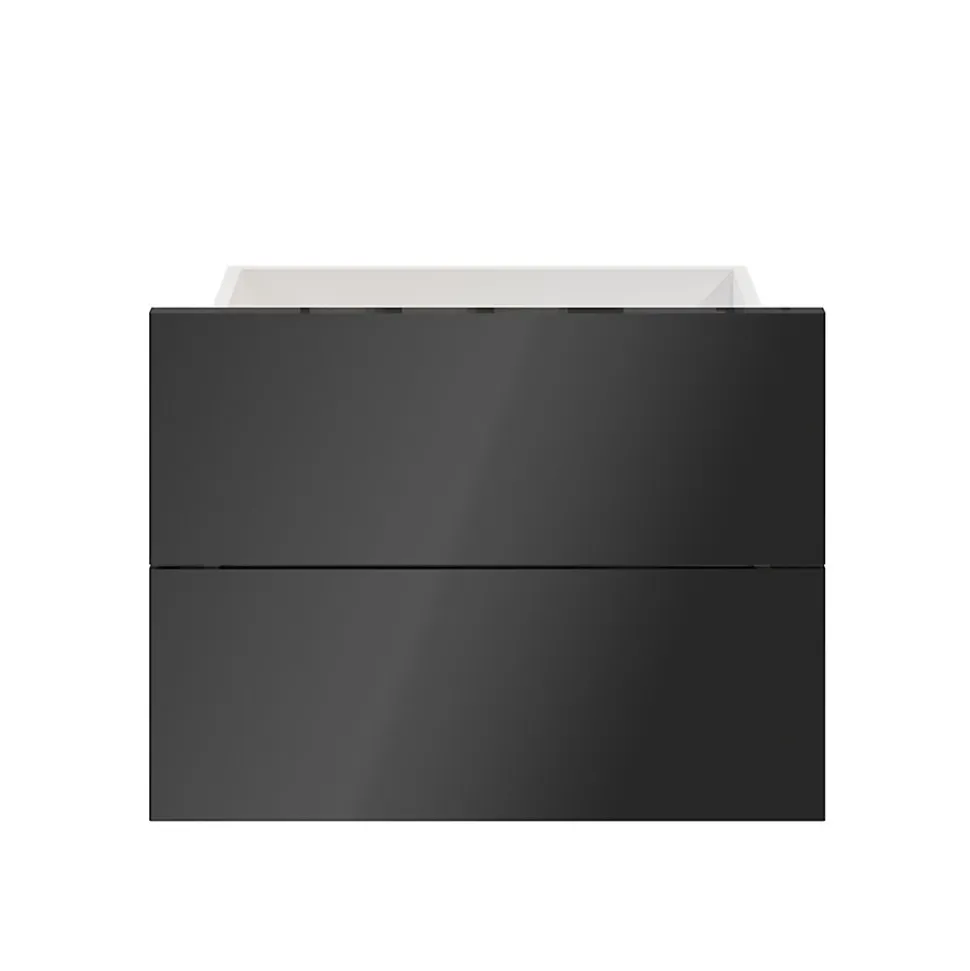 Tiroir anthracite brillant GoodHome Atomia H. 18,5 x L. 49,7 x P. 30 cm vendu par 2