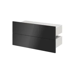 Tiroir anthracite brillant GoodHome Atomia H. 18,5 x L. 74,4 x P. 30 cm vendu par 2
