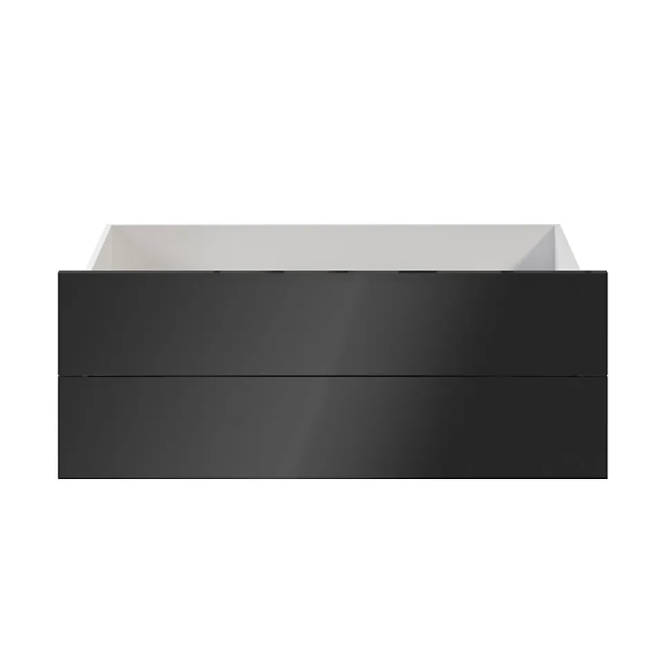 Tiroir anthracite brillant GoodHome Atomia H. 18,5 x L. 99,7 x P. 50 cm vendu par 2