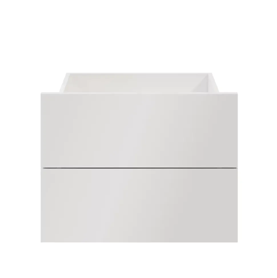 Tiroir blanc brillant GoodHome Atomia H. 18,5 x L. 49,7 x P. 39 cm vendu par 2