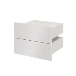 Tiroir blanc brillant GoodHome Atomia H. 18,5 x L. 49,7 x P. 39 cm vendu par 2