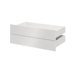 Tiroir blanc brillant GoodHome Atomia H. 18,5 x L. 99,7 x P. 50 cm vendu par 2