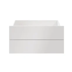 Tiroir blanc brillant GoodHome Atomia H. 18,5 x L. 74,4 x P. 50 cm vendu par 2