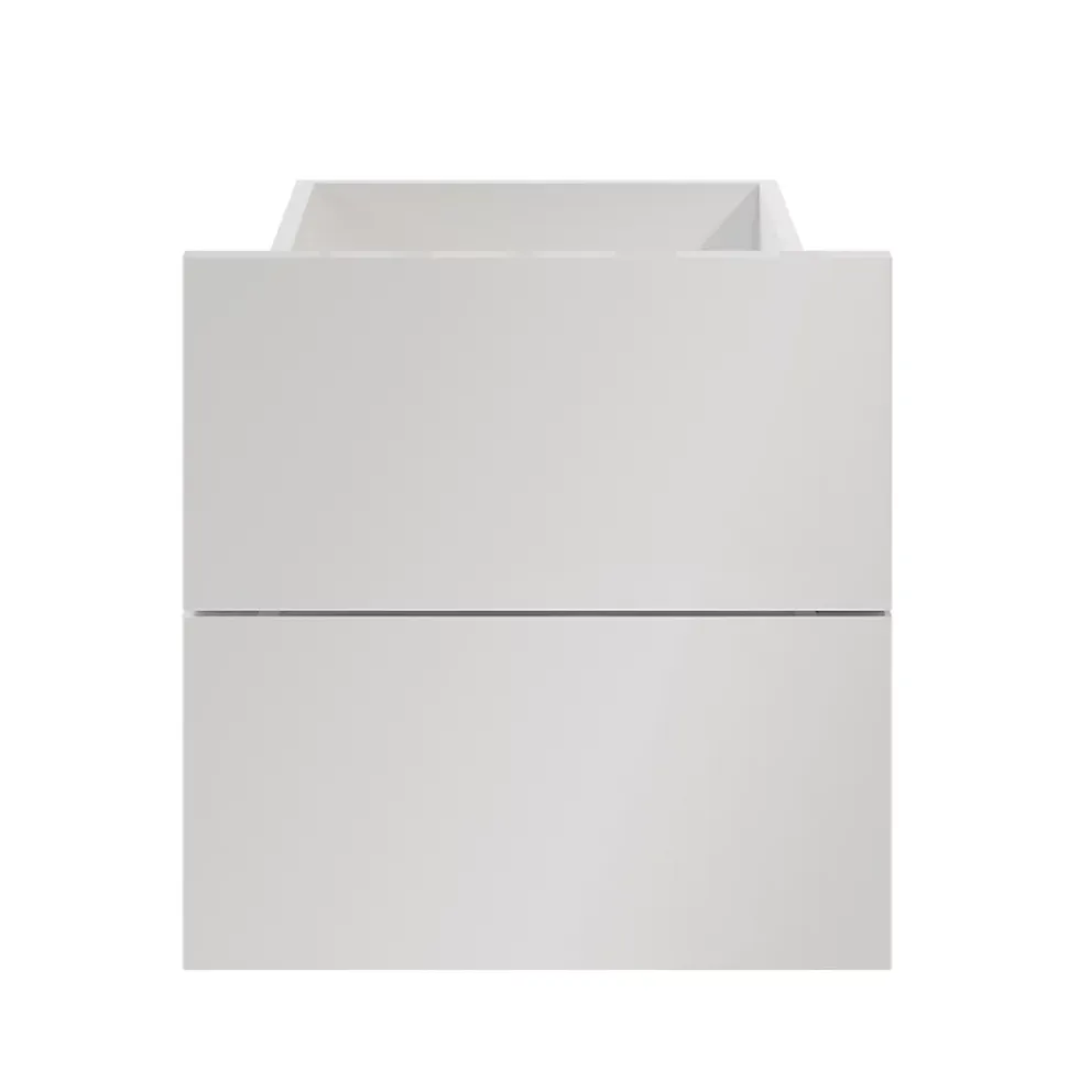 Tiroir blanc brillant GoodHome Atomia H. 18,5 x L. 37,2 x P. 39 cm vendu par 2