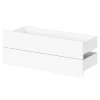 Tiroir blanc GoodHome Atomia L. 99,7 x P. 40 cm vendu par 2
