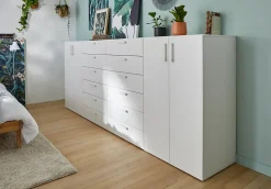 Tiroir blancs GoodHome Atomia H. 18,5 x L. 74,4 x P. 39 cm vendu par 2