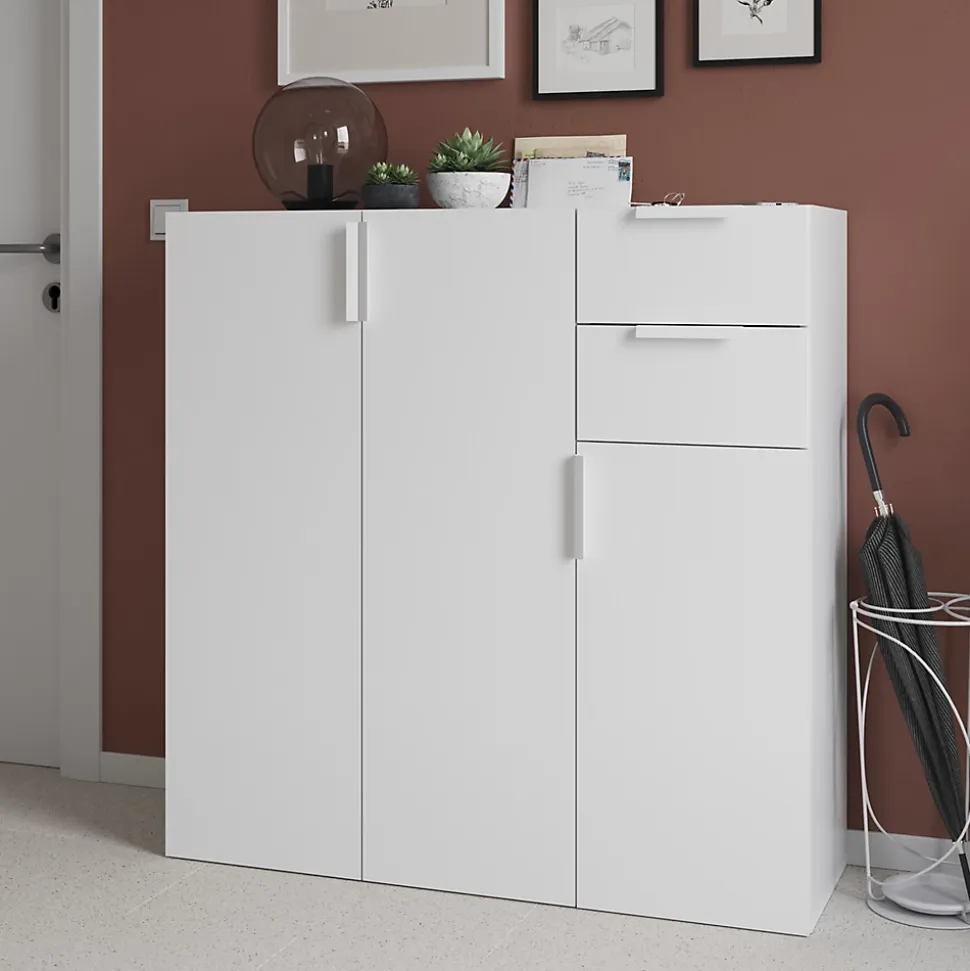 Tiroir blancs GoodHome Atomia H. 18,5 x L. 37,2 x P. 30 cm vendu par 2