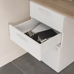 Tiroir blancs GoodHome Atomia H. 18,5 x L. 49,7 x P. 50 cm vendu par 2