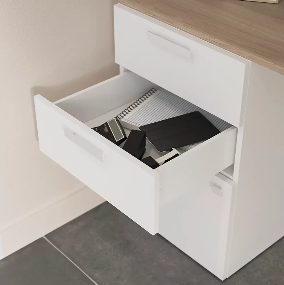 Tiroir blancs GoodHome Atomia H. 18,5 x L. 49,7 x P. 50 cm vendu par 2