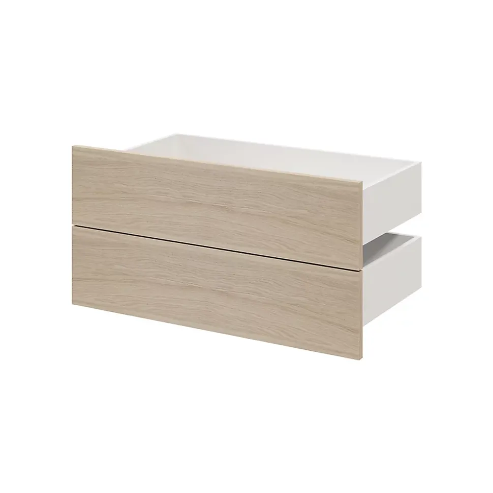 Tiroir effet chêne GoodHome Atomia H. 18,5 x L. 74,4 x P. 39 cm vendu par 2