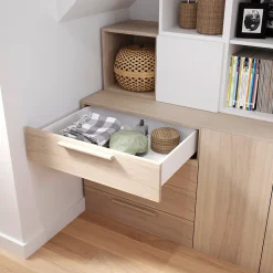 Tiroir effet chêne GoodHome Atomia H. 18,5 x L. 74,4 x p 50 cm vendu par 2