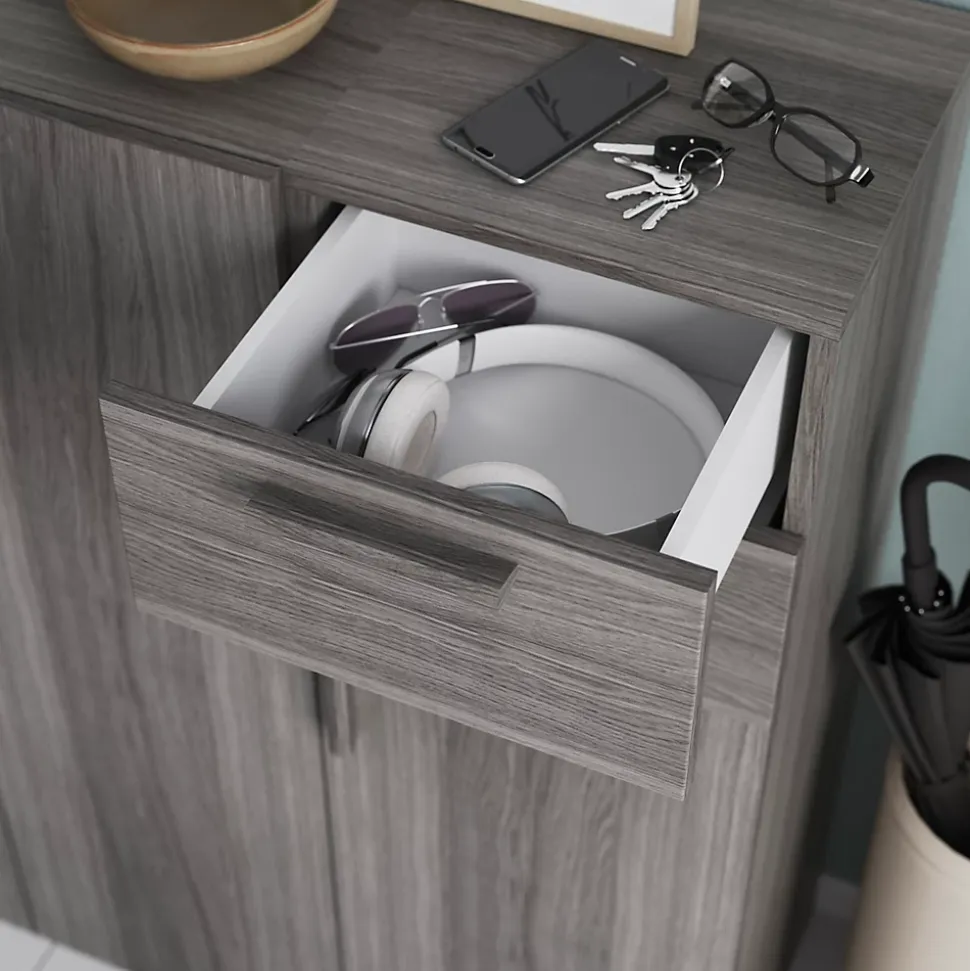 Tiroir effet chêne grisé GoodHome Atomia H. 18,5 x l. 37,2 x P. 30 cm vendu par 2