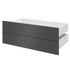 Tiroir GoodHome Atomia anthracite H. 18,5 x l. 99,7 x P. 50 cm vendu par 2
