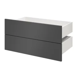 Tiroir GoodHome Atomia anthracite H. 18,5 x l. 74,7 x P. 39 cm vendu par 2