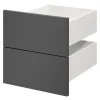 Tiroir GoodHome Atomia anthracite H. 18,5 x l. 37,2 x P. 39 cm vendu par 2