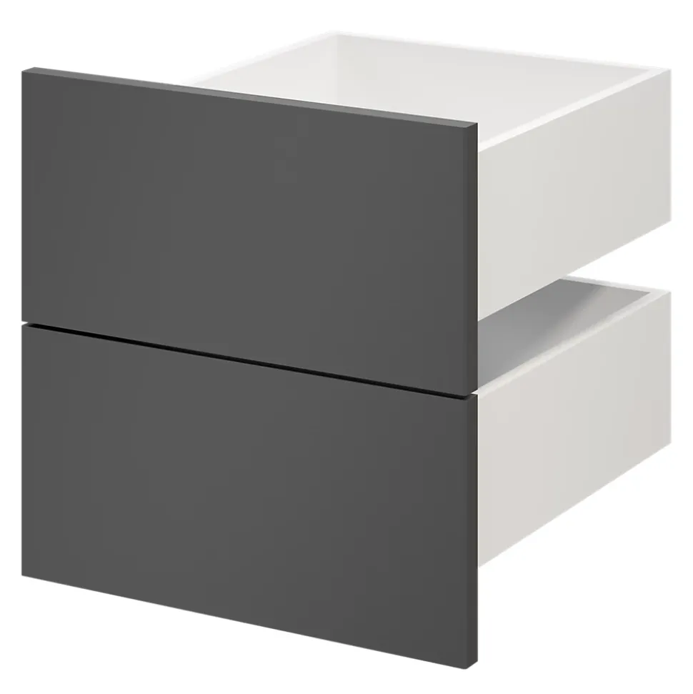 Tiroir GoodHome Atomia anthracite H. 18,5 x l. 37,2 x P. 39 cm vendu par 2