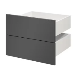 Tiroir GoodHome Atomia anthracite H. 18,5 x l. 49,7 x P. 39 cm vendu par 2