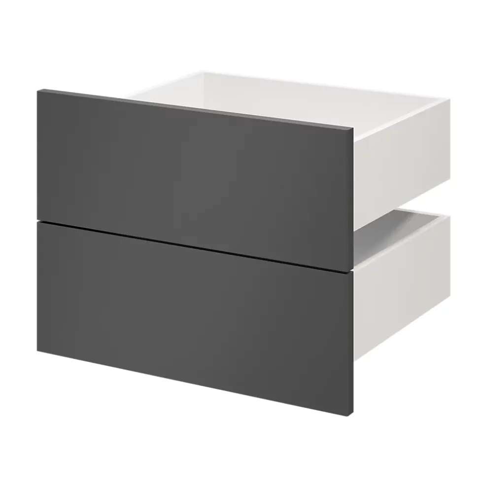 Tiroir GoodHome Atomia anthracite H. 18,5 x l. 49,7 x P. 39 cm vendu par 2