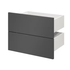 Tiroir GoodHome Atomia anthracite H. 18,5 x l. 49,7 x P. 30 cm vendu par 2