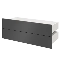 Tiroir GoodHome Atomia anthracite H. 18,5 x l. 99,7 x P. 39 cm vendu par 2