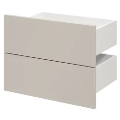 Tiroir GoodHome Atomia beige cachemire H. 18,5 x l. 37,2 x P. 30 cm vendu par 2