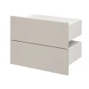 Tiroir GoodHome Atomia beige cachemire H. 18,5 x l. 49,7 x P. 30 cm vendu par 2