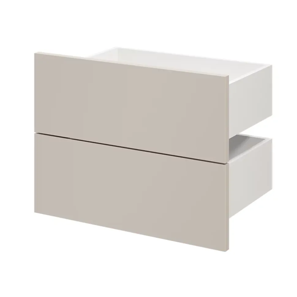 Tiroir GoodHome Atomia beige cachemire H. 18,5 x l. 49,7 x P. 30 cm vendu par 2