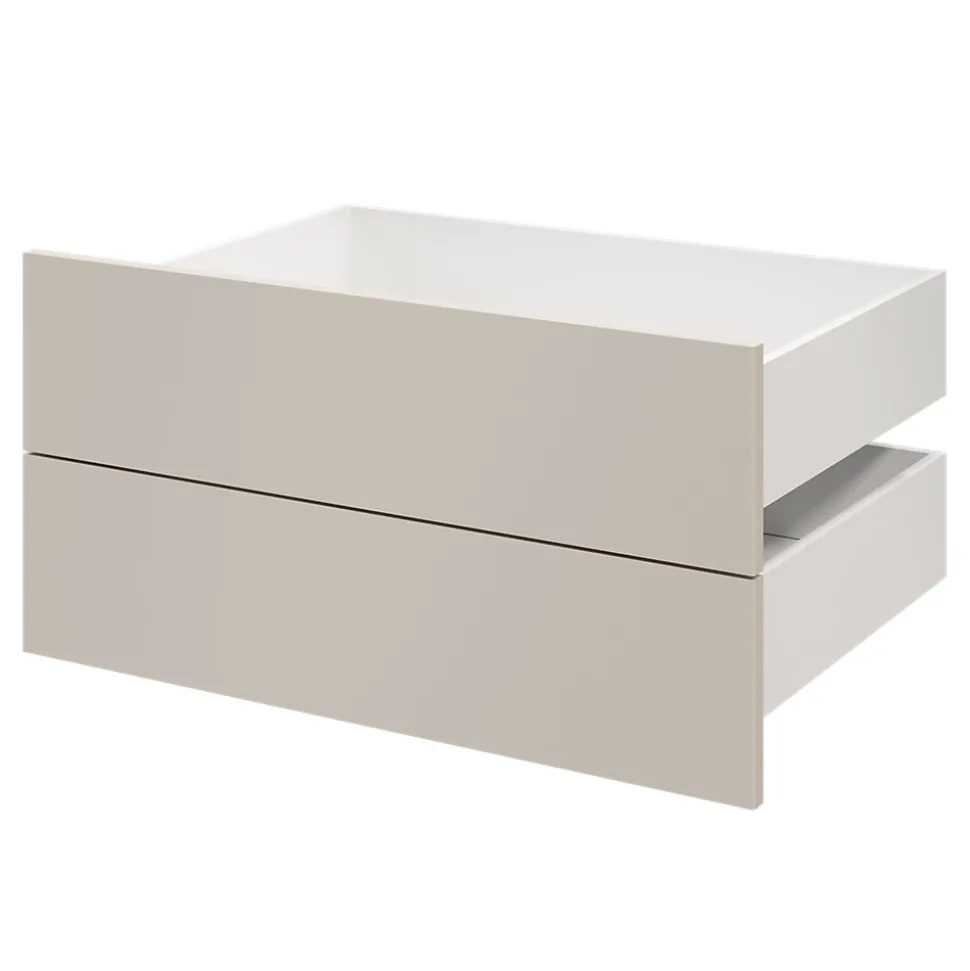 Tiroir GoodHome Atomia beige cachemire H. 18,5 x l. 74,7 x P. 50 cm vendu par 2