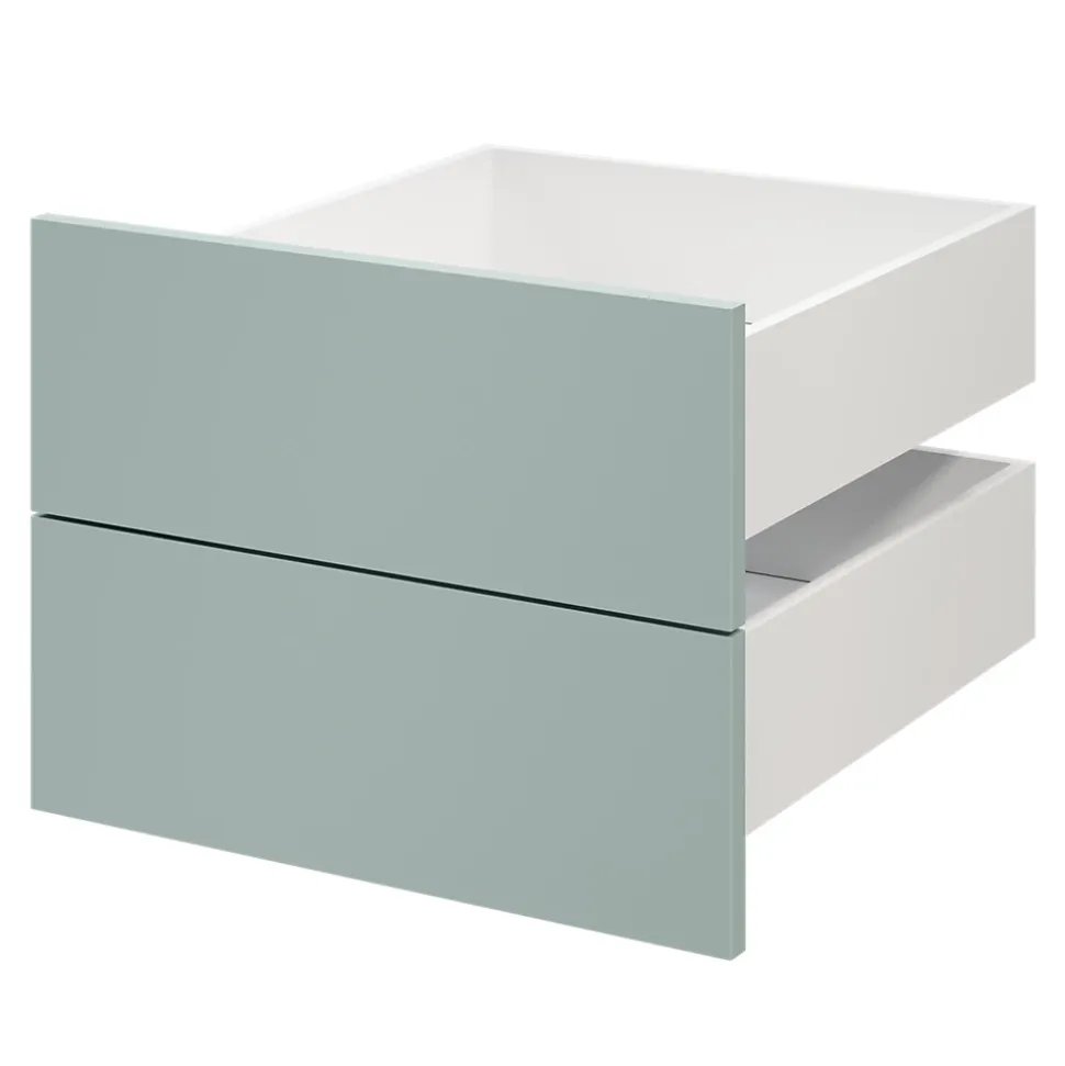 Tiroir GoodHome Atomia bleu aqua H. 18,5 x l. 49,7 x P. 50 cm vendu par 2
