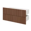 Tiroir GoodHome Atomia effet noyer H. 18,5 x l. 74,7 x P. 30 cm vendu par 2